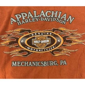 Harley Davidson Appalachian Mechanicsburg PA Ride Legend XL Beefy Tee Shirt Men